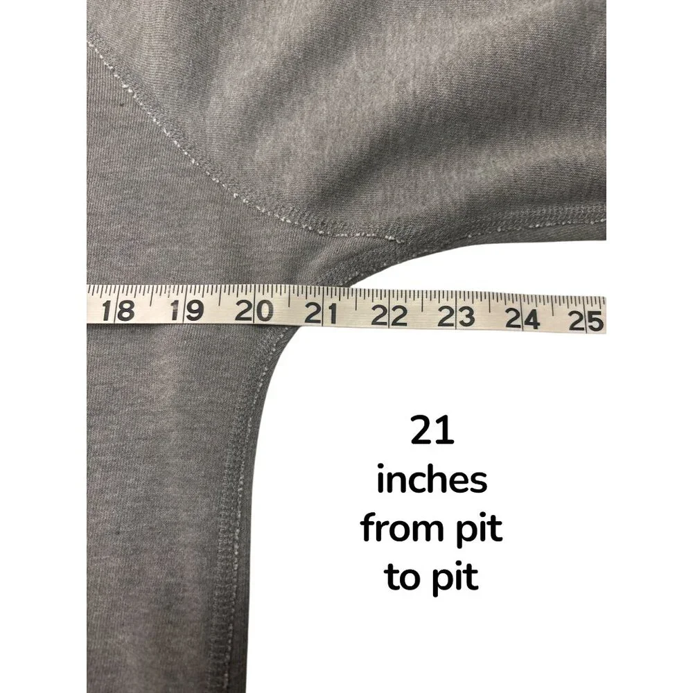 Rag & Bone Standard Issue Gray Sweatshirt Small Raglan Crewneck - Picture 7 of 9